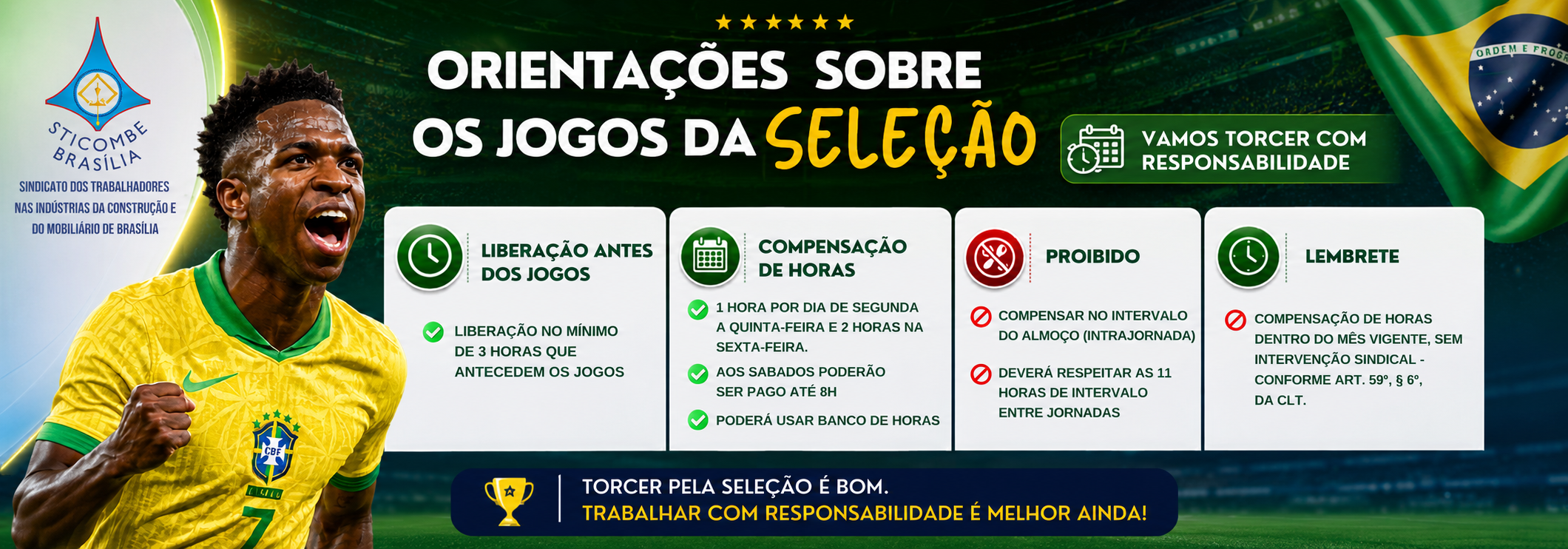 Recomendações aos empregadores e empregados da categoria