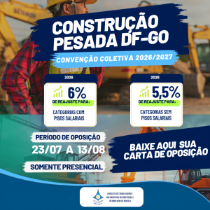 PERÍODO DE OPOSIÇÃO - CONSTRUÇÃO PESADA 2026/2027